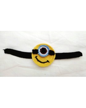 Happy Threads Handcrafted Minion Crochet Raakhi